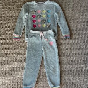 Epic Threads Kids Matching Sweat Suit Set with Colorful Hearts
